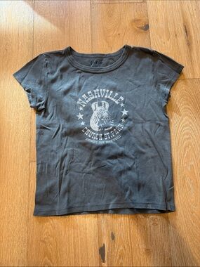 grey brandy melville (john galt) nashville t-shirt